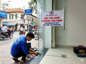 sửa cửa kính phường tân định