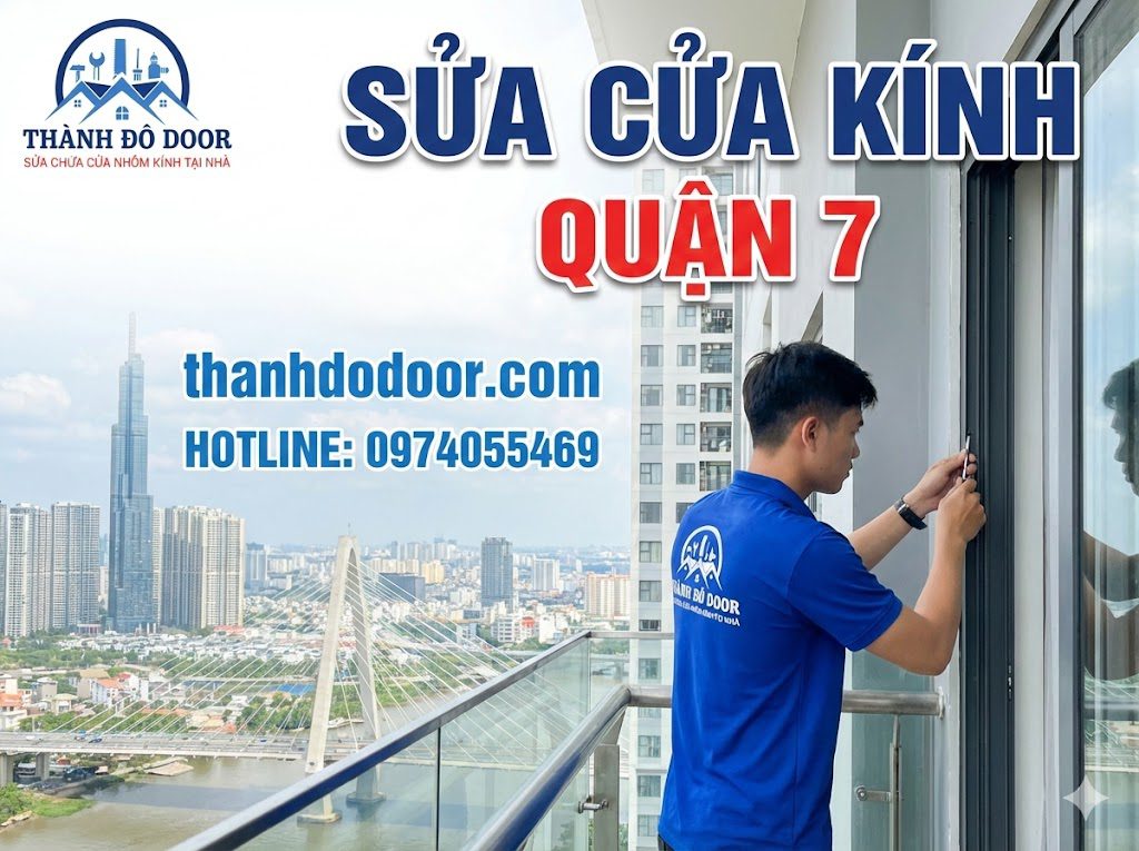 sửa cửa kính quận 7