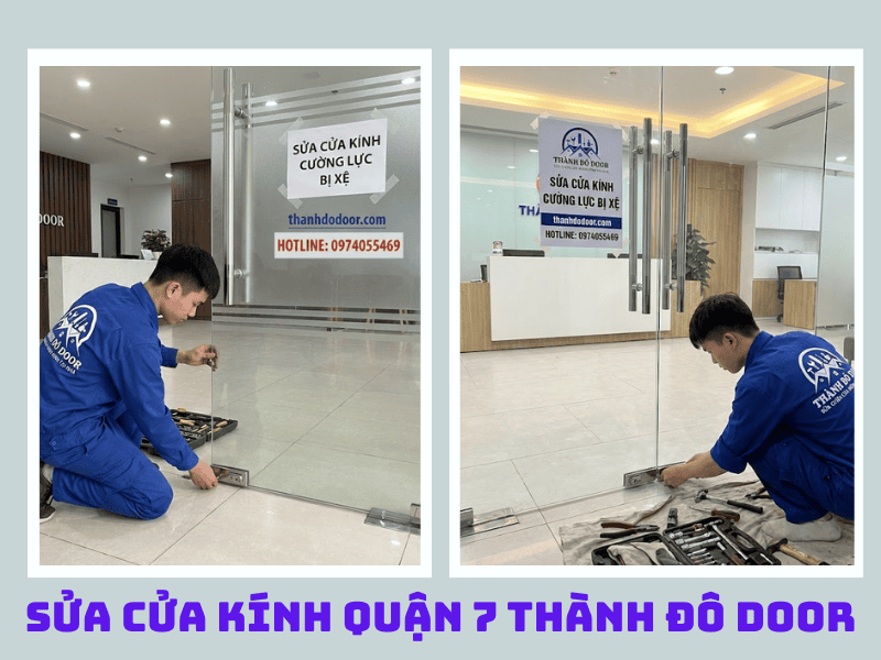sửa cửa kính quận 7 thành đô door