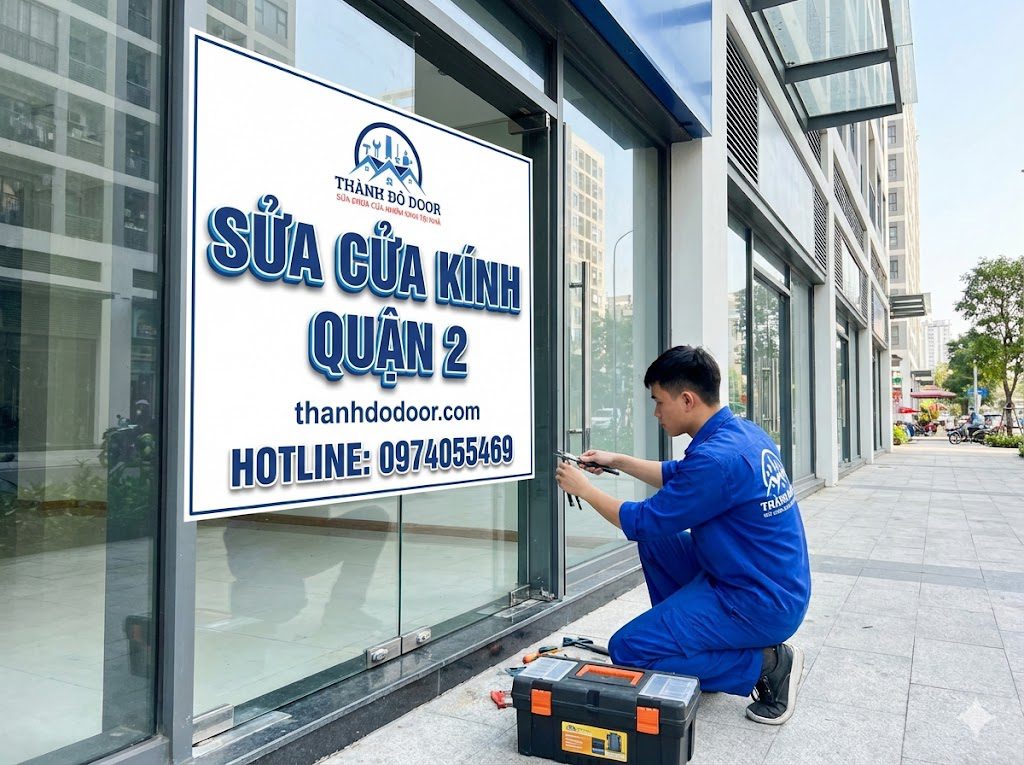 sửa cửa kính quận 2
