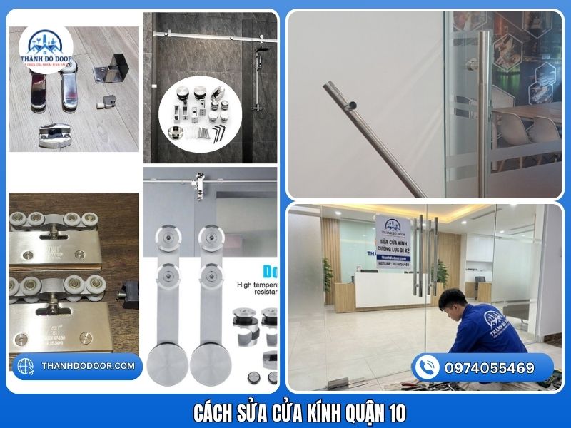 sửa cửa kính tại nhà quận 10
