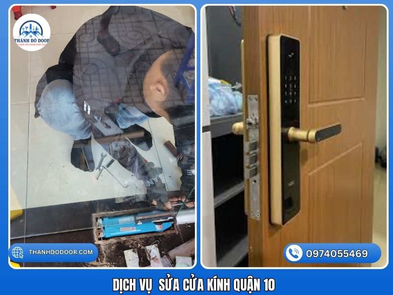 dịch vụ sửa cửa kính quận 10