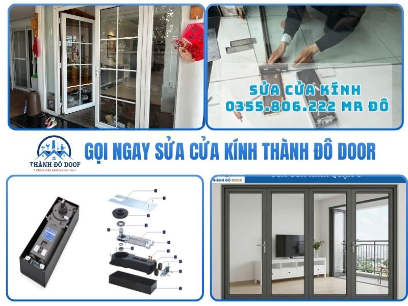 sửa cửa kính bị xệ quận 10