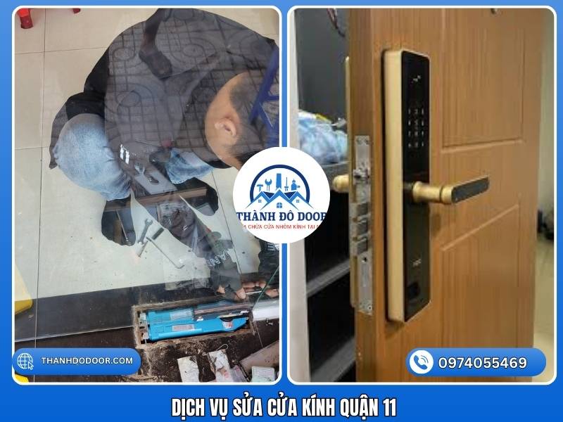 sửa cửa kính tại nhà quận 11
