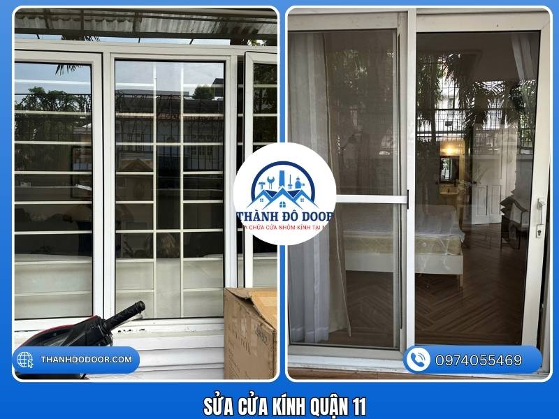 sửa cửa kính quận 11