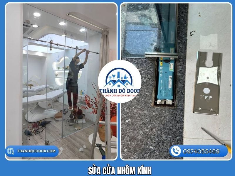 sửa cửa nhôm kính giá rẻ
