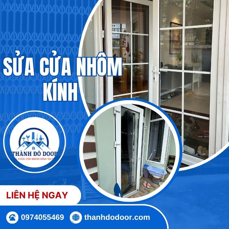 sửa cửa nhôm kính
