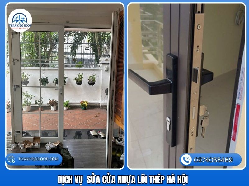 sửa cửa nhựa lõi thép bị kẹt Hà Nội