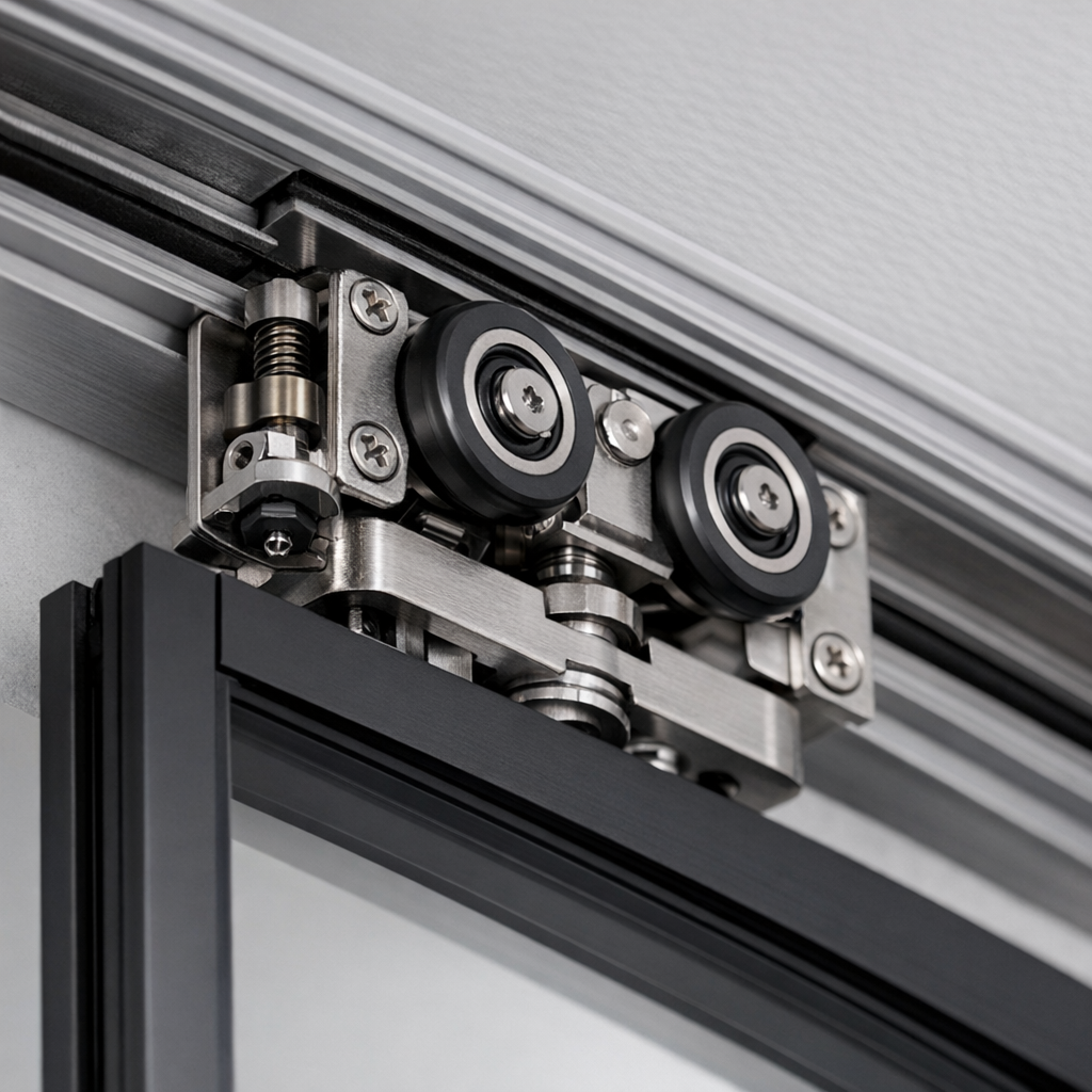 🚪 Cửa Lùa Hệ Slim Không Ray Dưới – Xu Hướng Nội Thất Hiện Đại Số 1 2 cửa trượt treo hệ Slim