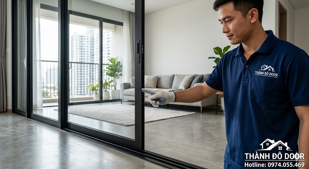 🚪 Cửa Lùa Hệ Slim Không Ray Dưới – Xu Hướng Nội Thất Hiện Đại Số 1 4 báo giá cửa Slim TPHCM