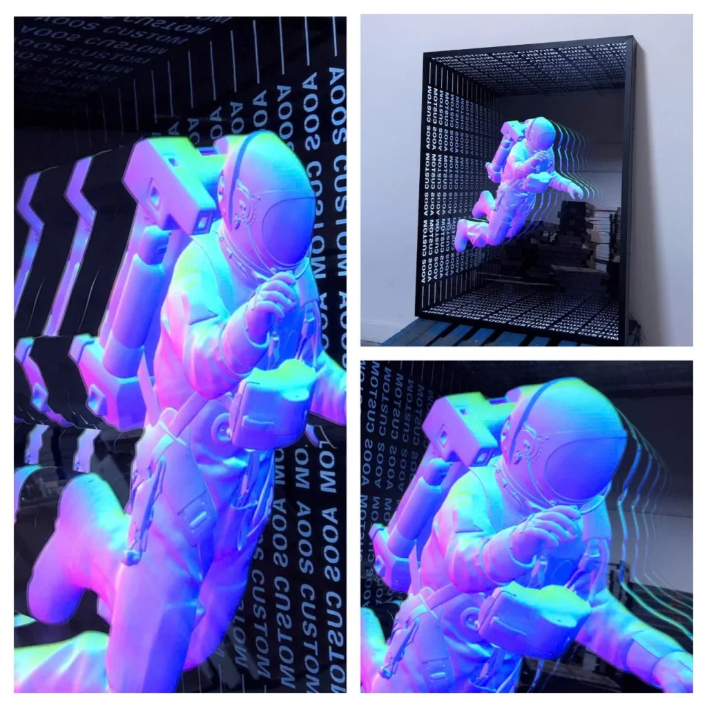 ✨ Gương Vô Cực: Cấu Tạo, Báo Giá Mẫu Đẹp Nhất 2026 ✨ 3 gương vô cực theo yêu cầu