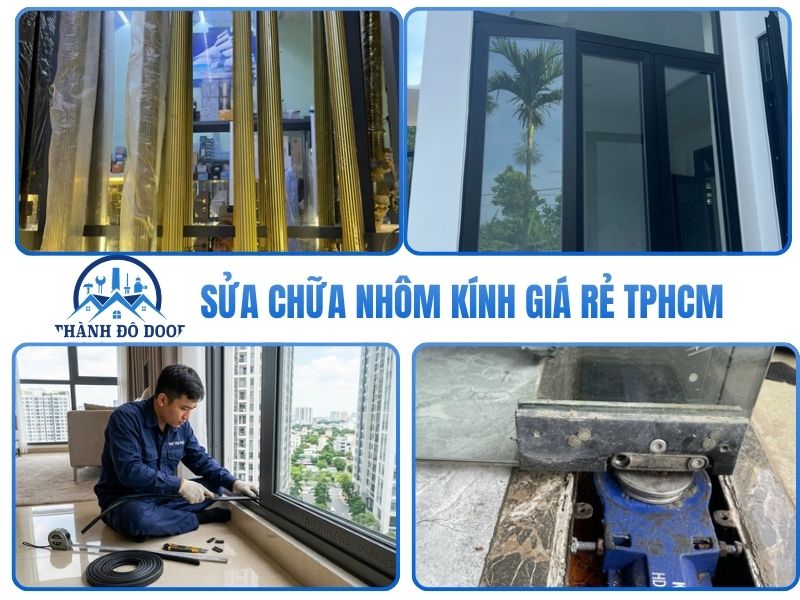 thợ sửa chữa nhôm kính giá rẻ 