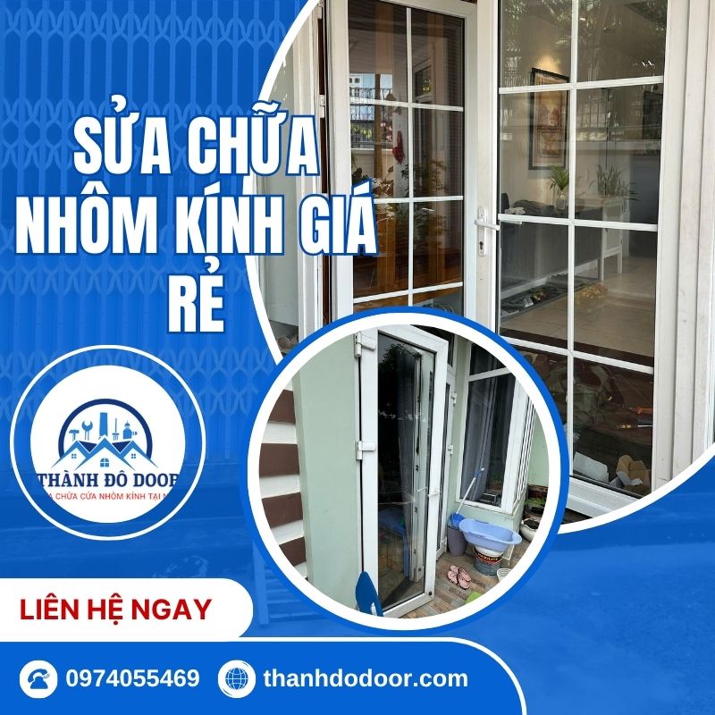 sửa chữa nhôm kính giá rẻ