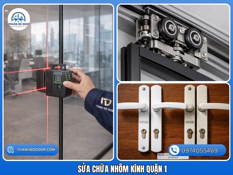 thợ sửa cửa nhôm Quận 1