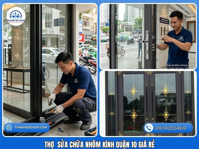 sửa chữa nhôm kính giá rẻ