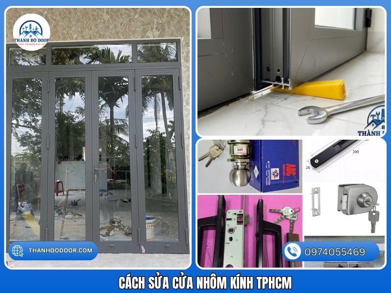 🛠️ Sửa Chữa Nhôm Kính TPHCM – Khắc Phục Mọi Sự Cố Cửa Cấp Tốc 24/7 7 thay khóa cửa nhôm kính