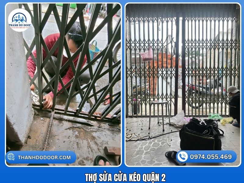 thay bạc đạn cửa kéo