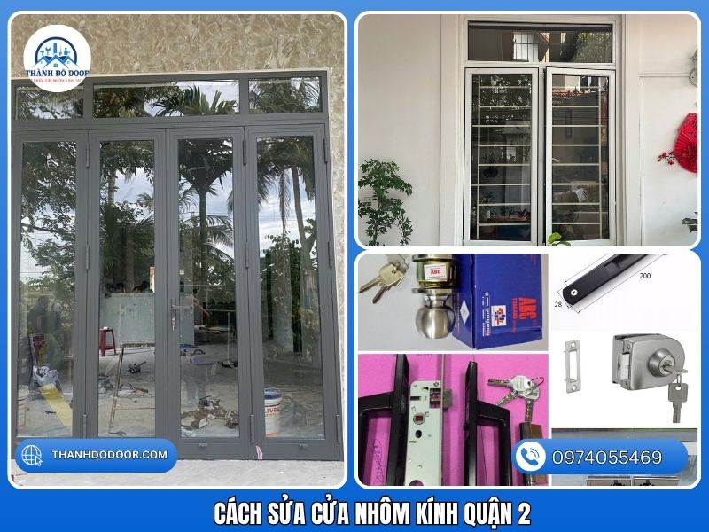 【🛠️Thợ】 Sửa Cửa Nhôm Kính Quận 2 Chuyên Sâu 2 thợ sửa cửa nhôm kính uy tín Quận 2