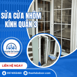 sửa cửa nhôm kính quận 3