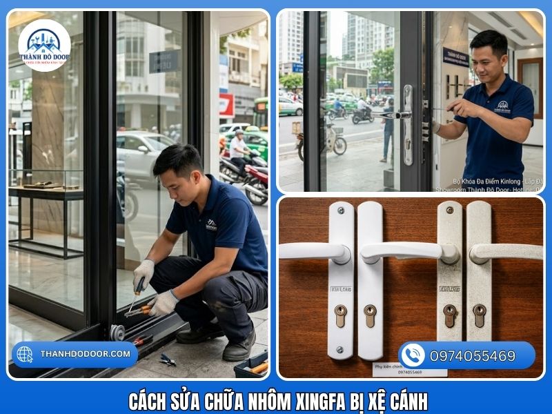 🛠️ Sửa Cửa Nhôm Xingfa Bị Xệ Cánh Triệt Để – Chống Tái Phát TPHCM 3 sửa chữa cửa nhôm xingfa