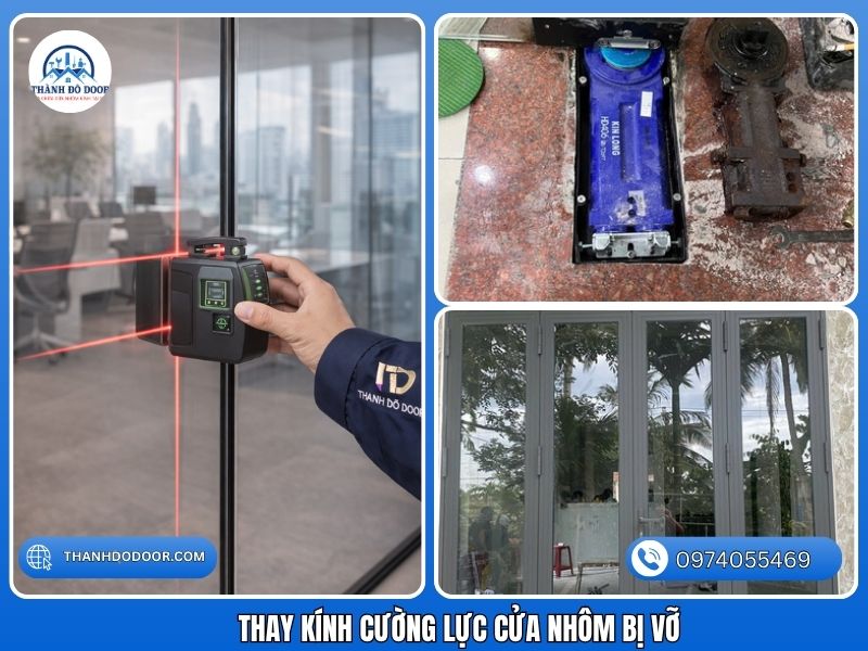 thay kính cửa sổ bị nứt