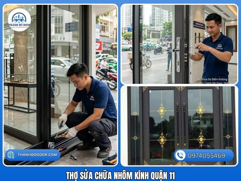 sửa chữa nhôm kính