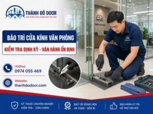 01 bao tri ban le san cua kinh van phong