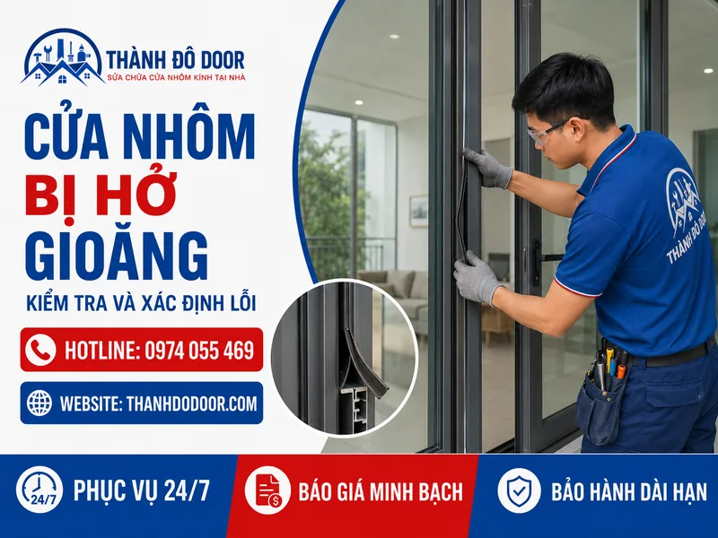 Cửa Nhôm Bị Hở Gioăng: 8 Nguyên Nhân Và Cách Sửa 1 01 cua nhom bi ho gioang kiem tra xac dinh loi