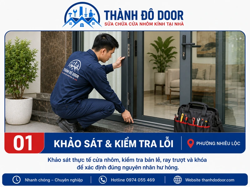 Sửa Cửa Nhôm Phường Nhiêu Lộc: Xử Lý Xệ, Kẹt Và Đọng Nước 1 01 sua cua nhom phuong nhieu loc