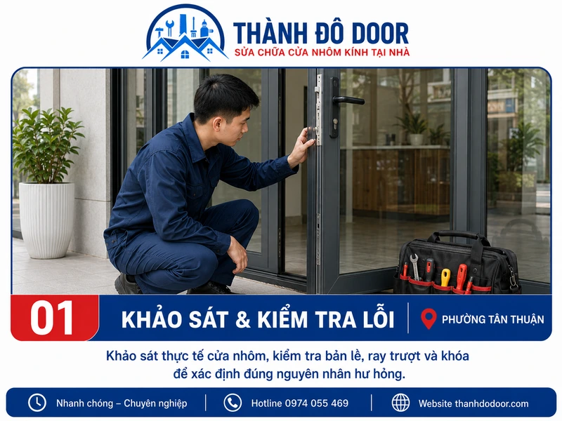 Sửa Cửa Nhôm Phường Tân Thuận: Xệ, Kẹt, Hỏng Khóa 1 01 sua cua nhom phuong tan thuan