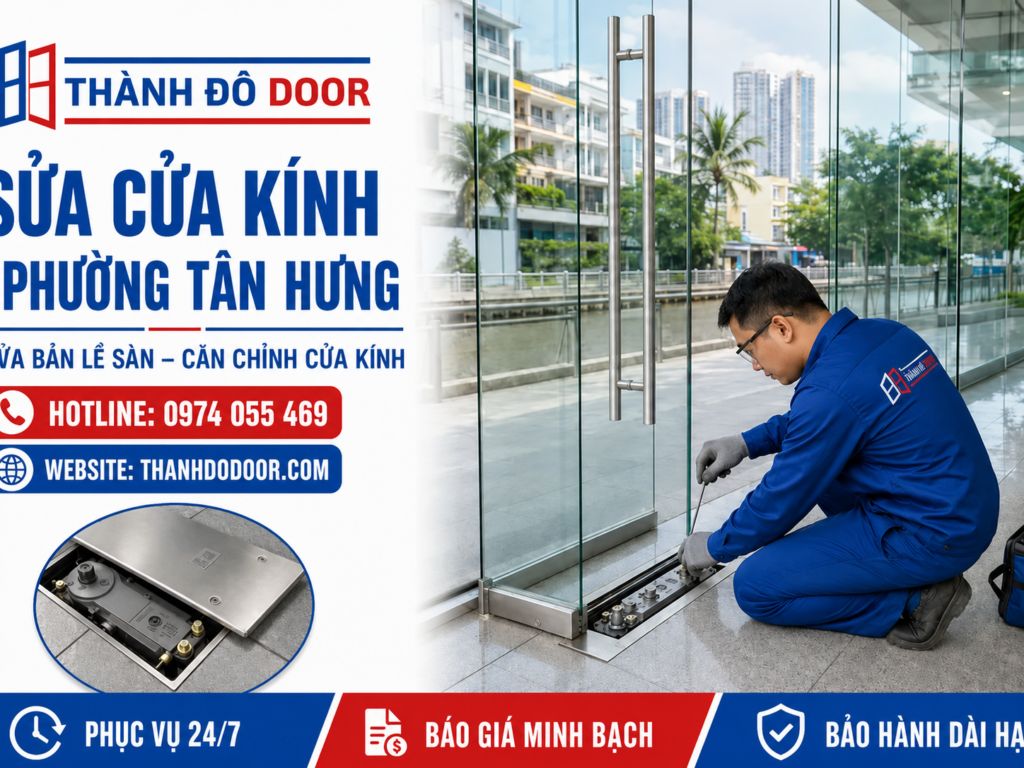 sửa cửa kính phường tân hưng
