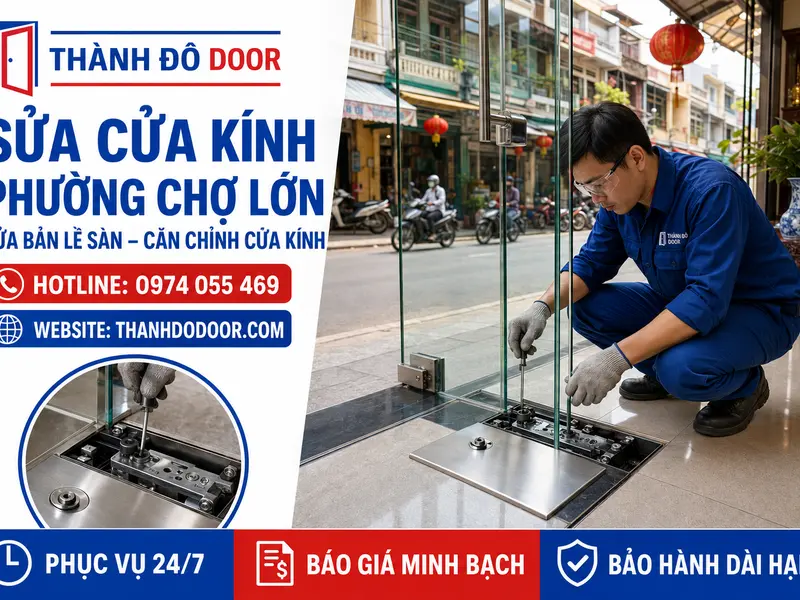 sửa cửa kính phường chợ lớn