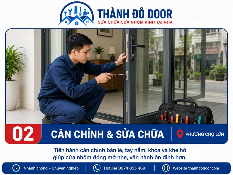 Sửa Cửa Nhôm Phường Chợ Lớn: Kẹt Ray, Hỏng Khóa 2 Sửa Cửa Nhôm Phường Chợ Lớn