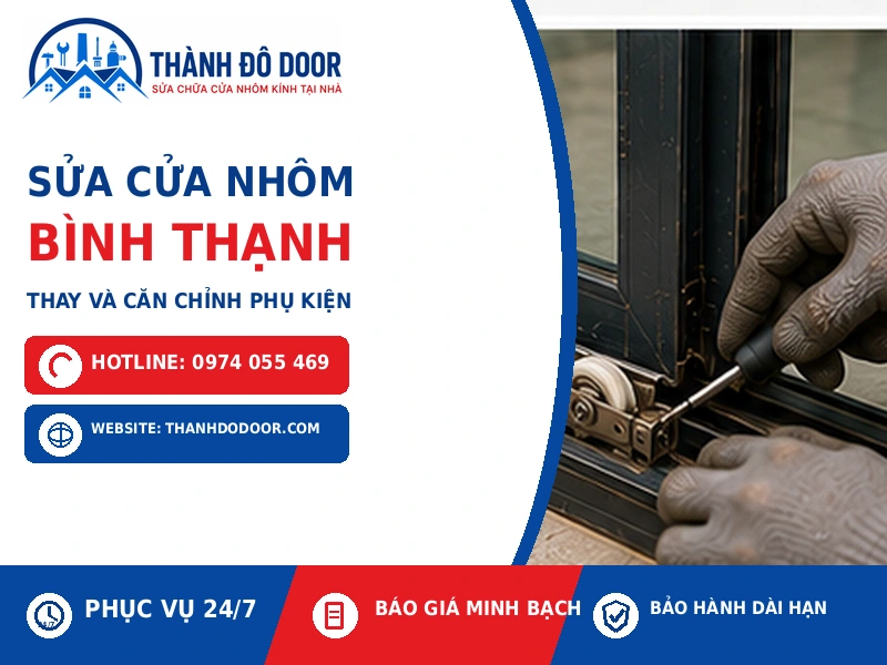 Sửa Cửa Nhôm Bình Thạnh: Sửa Cửa Xệ, Kẹt, Hỏng Khóa 3 03 sua cua nhom binh thanh thay can chinh phu kien