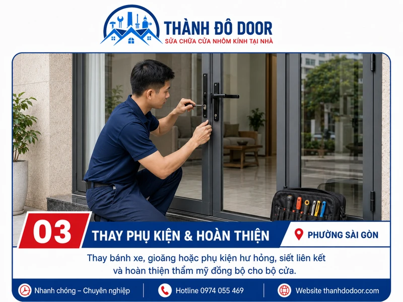 Sửa Cửa Nhôm Phường Sài Gòn: Cửa Xệ, Kẹt, Hỏng Khóa 3 03 sua cua nhom phuong sai gon