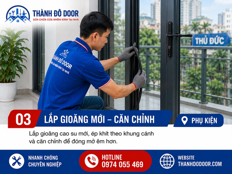 03 thay gioang cao su cua nhom lap gioang moi can chinh
