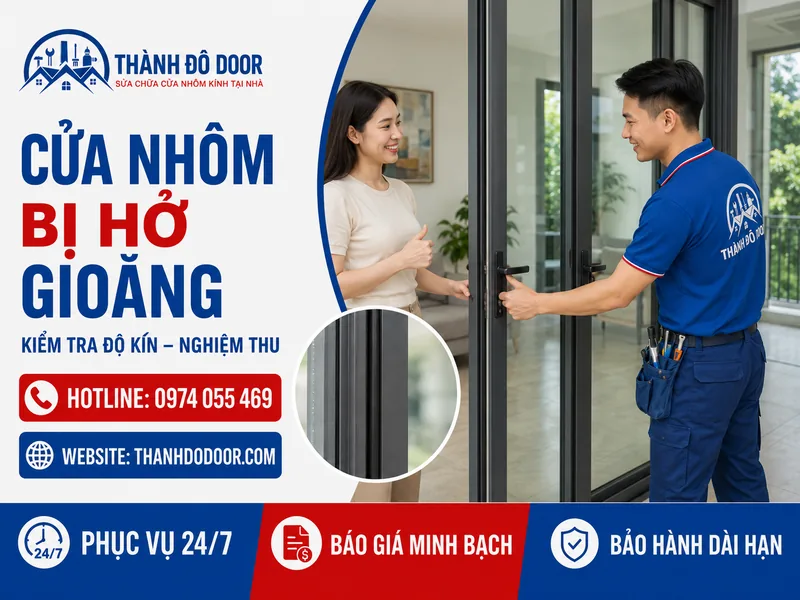 Cửa Nhôm Bị Hở Gioăng: 8 Nguyên Nhân Và Cách Sửa 4 04 cua nhom bi ho gioang kiem tra do kin nghiem thu
