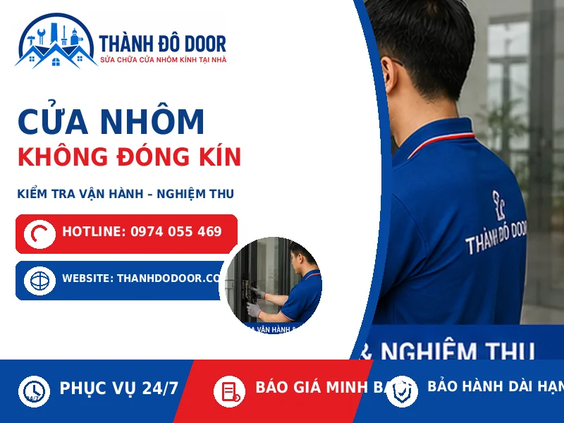 Cửa Nhôm Không Đóng Kín: 9 Nguyên Nhân Và Cách Sửa 4 04 cua nhom khong dong kin kiem tra nghiem thu