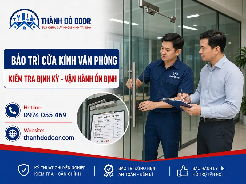 Bảo Trì Cửa Kính Định Kỳ Văn Phòng: 9 Hạng Mục Cần Kiểm Tra 4 04 nghiem thu bao tri cua kinh van phong