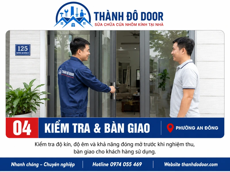 Sửa Cửa Nhôm Phường An Đông: Xệ Cánh, Kẹt Ray, Hỏng Khóa 4 04 sua cua nhom phuong an dong