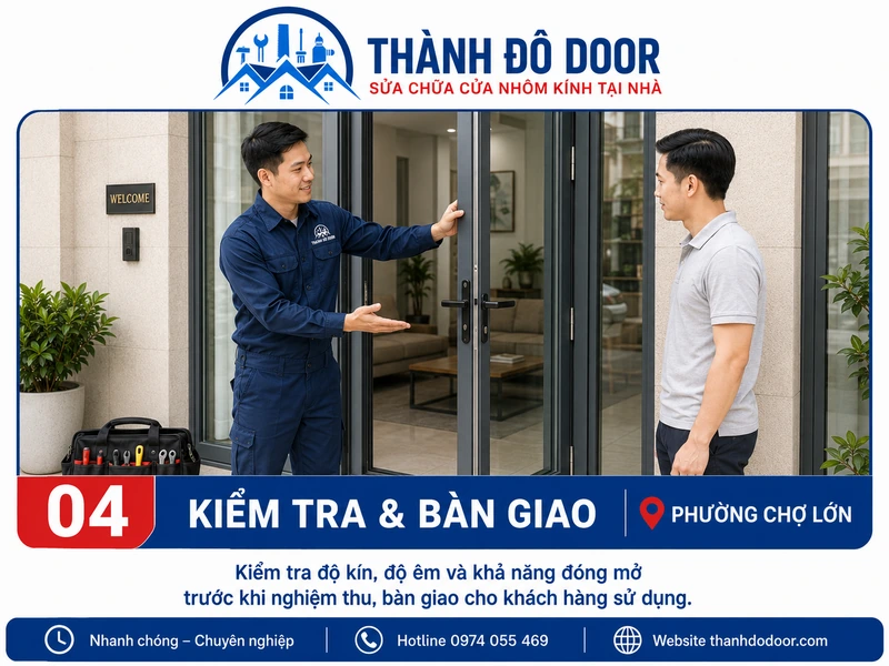 Sửa Cửa Nhôm Phường Chợ Lớn: Kẹt Ray, Hỏng Khóa 4 04 sua cua nhom phuong cho lon