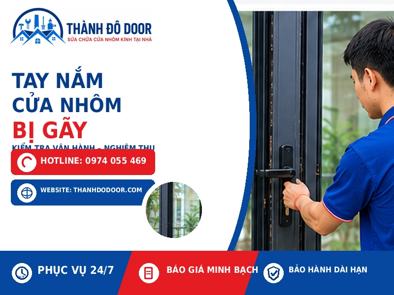 Tay Nắm Cửa Nhôm Bị Gãy: 8 Nguyên Nhân Và Cách Sửa 4 04 tay nam cua nhom bi gay kiem tra nghiem thu