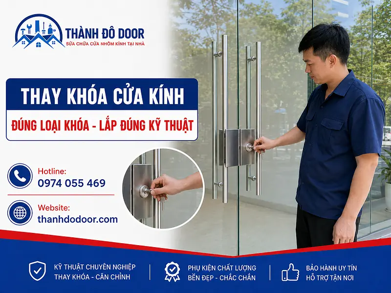Thay Khóa Cửa Kính: 7 Dấu Hiệu Cần Sửa Hoặc Thay Mới 4 04 thay khoa cua kinh kiem tra