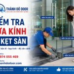 cửa kính bị kẹt sàn