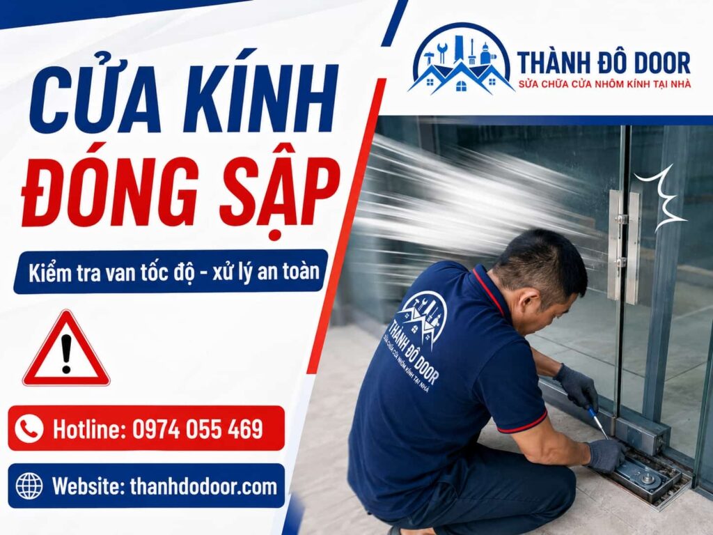 Cửa Kính Đóng Quá Nhanh: 7 Nguyên Nhân Và Cách Xử Lý An Toàn 4 cua kinh dong qua nhanh