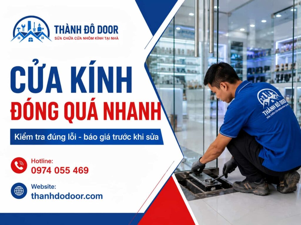Cửa Kính Đóng Quá Nhanh: 7 Nguyên Nhân Và Cách Xử Lý An Toàn 4 cua kinh dong qua nhanh 3