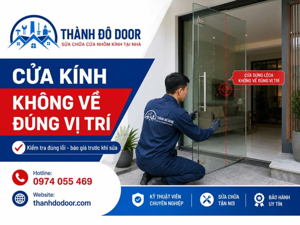 Cửa Kính Không Về Đúng Vị Trí: 7 Nguyên Nhân Cần Kiểm Tra 3 cua kinh khong ve dung vi tri