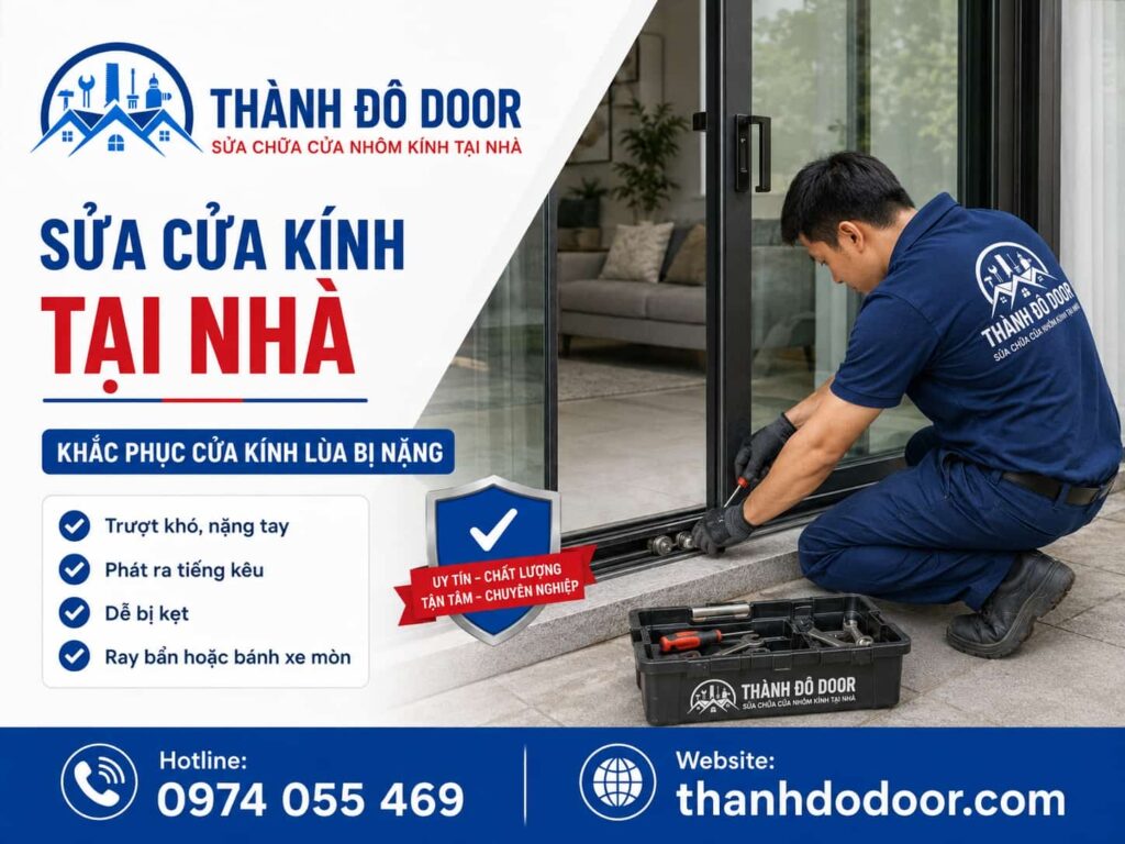 sua cua kinh tai nha