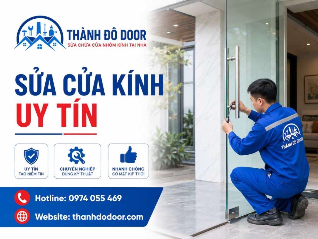 Sửa Cửa Kính Uy Tín: 7 Tiêu Chí Chọn Đúng Đơn Vị 4 sua cua kinh uy tin 3