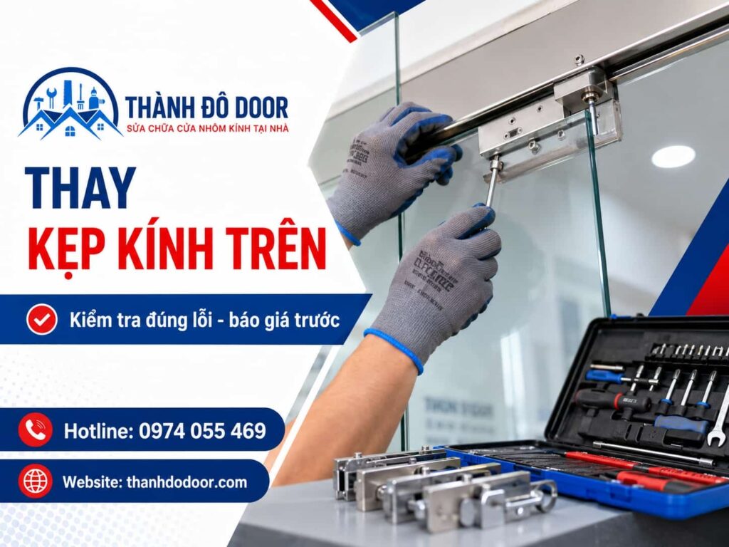 Thay Kẹp Kính Cửa Kính: 7 Dấu Hiệu Cần Xử Lý Sớm 2 thay kẹp kính cửa kính